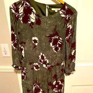 Boden green midi dress - mod print